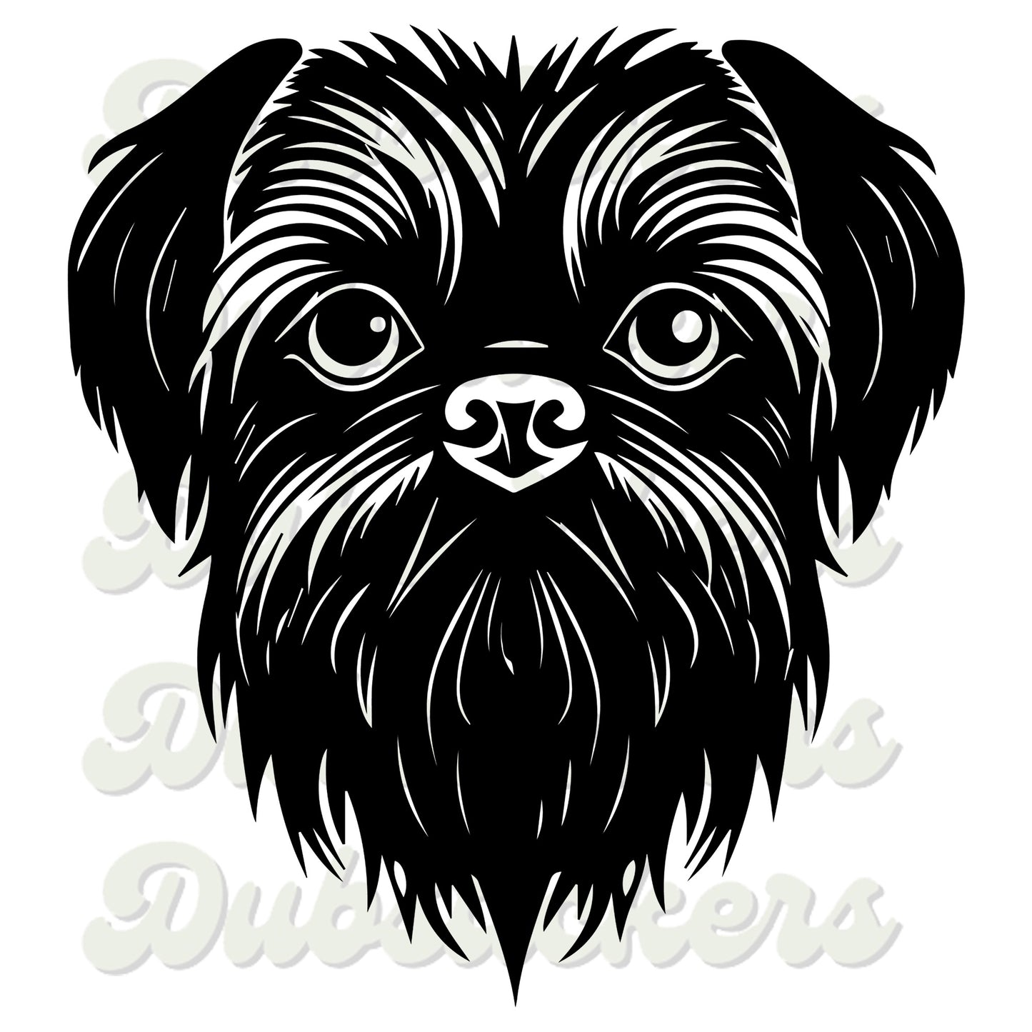 Brussels Griffon Dog Head Decal