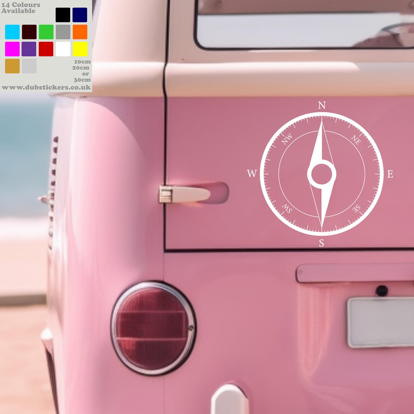 Classic Compass Rose Decal