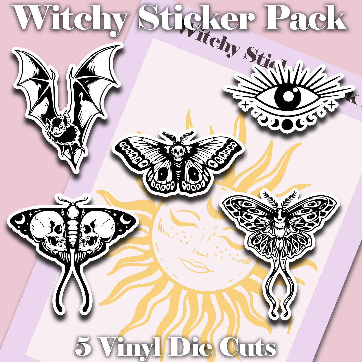 Witchy Vinyl Die Cut Sticker Pack 6