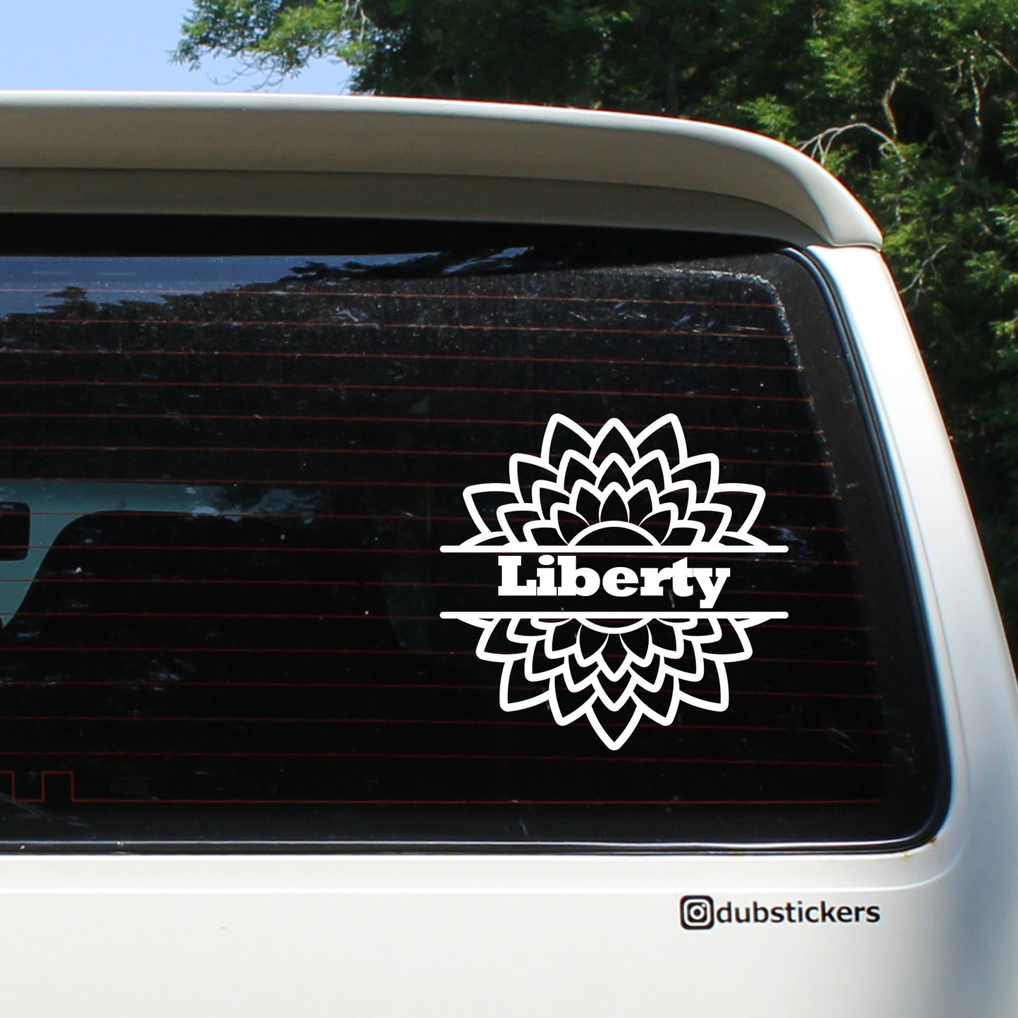 Custom Name Flower Decal