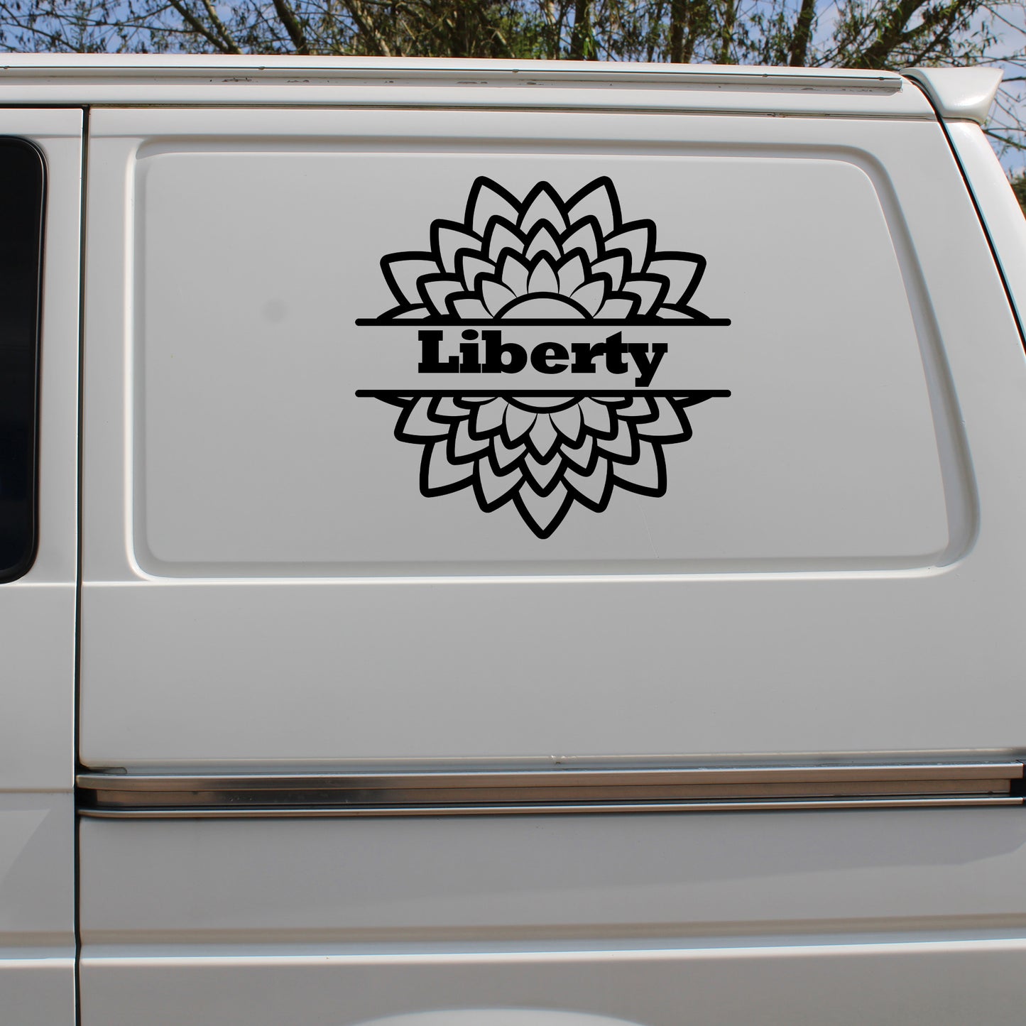 Custom Name Flower Decal