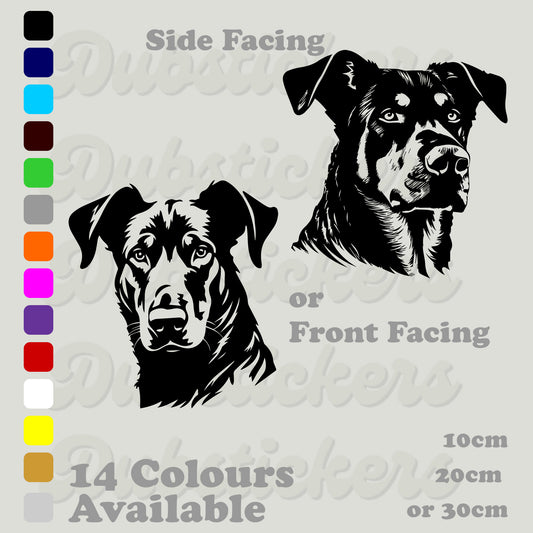 Beauceron Dog Head Decal