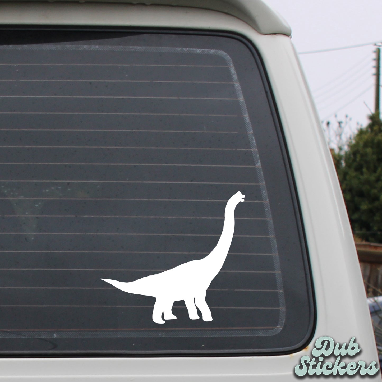 Brachiosaurus Dinosaur Silhouette Decal