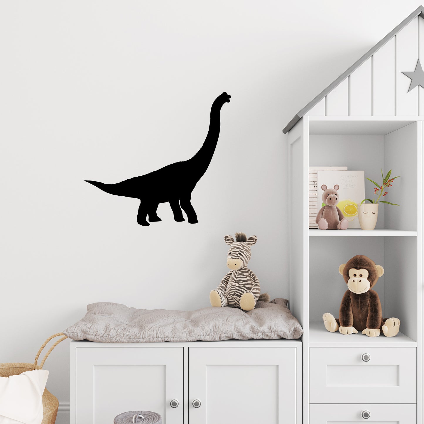 Brachiosaurus Dinosaur Silhouette Decal