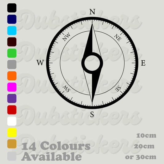 Classic Compass Rose Decal