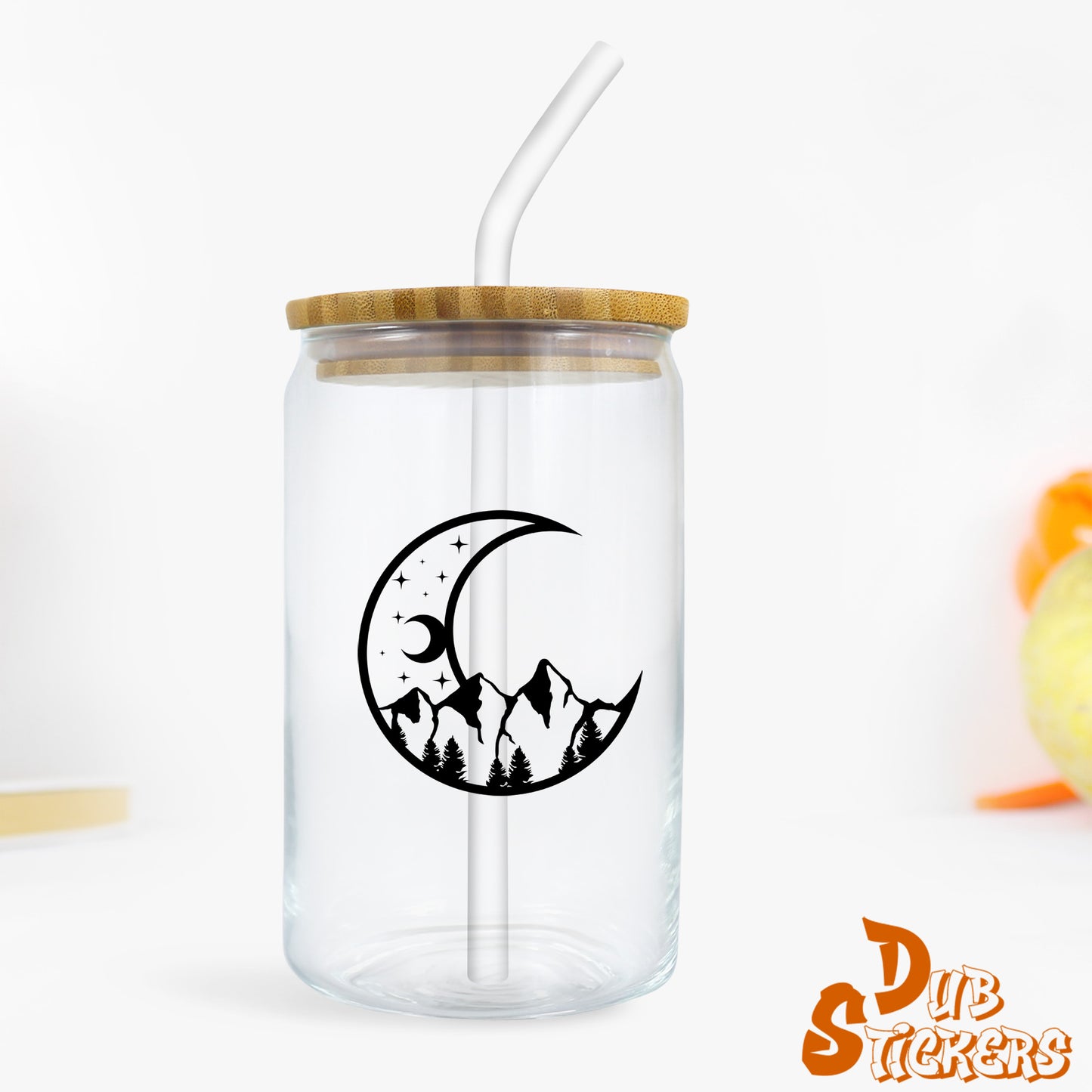 Celestial Crescent Moon Decal