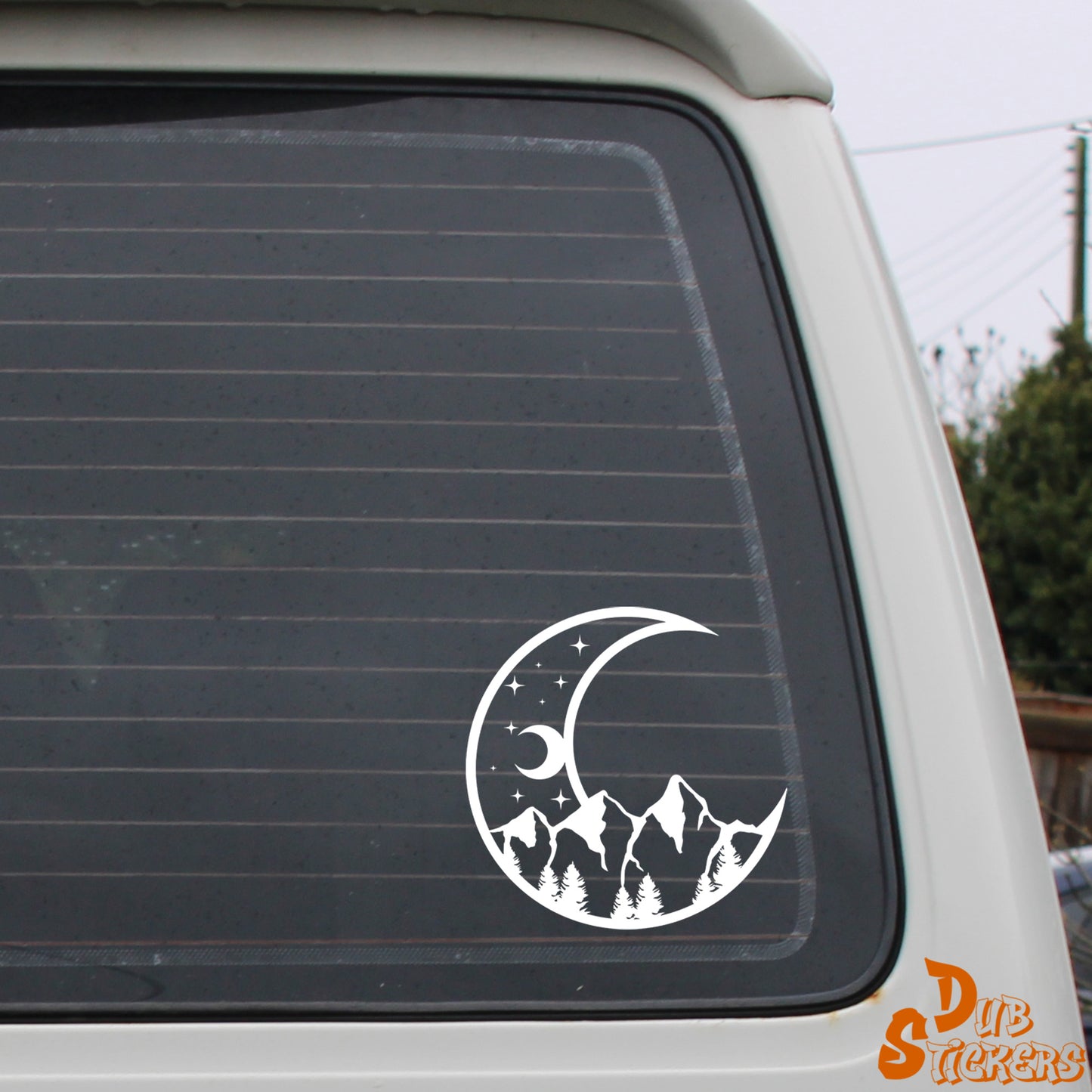Celestial Crescent Moon Decal