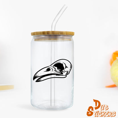 Crow Skull Vinyl Waterpoof Sticker Campervan Laptop Window