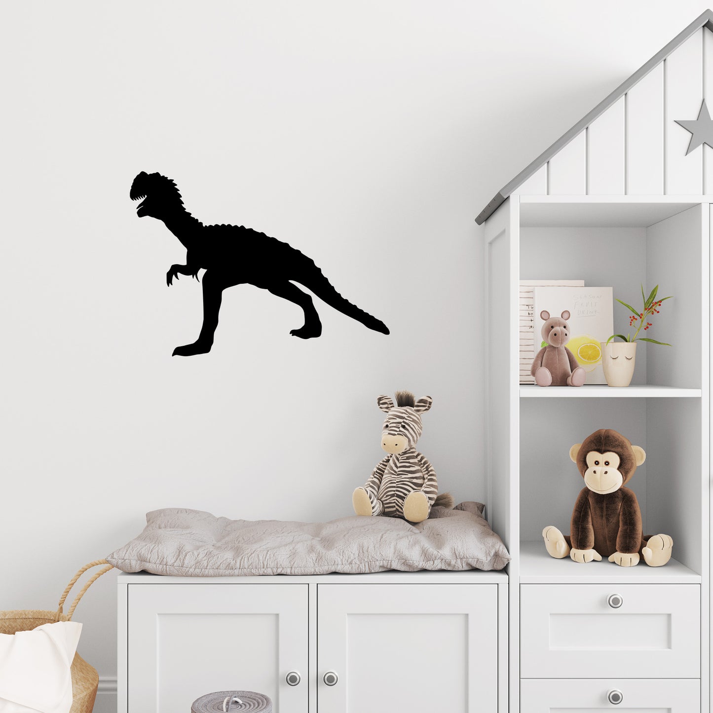 Dilophosaurus Dinosaur Silhouette Decal Vinyl Waterpoof Sticker Campervan Laptop Window