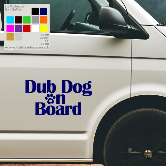 Dub Dog On Board Decal