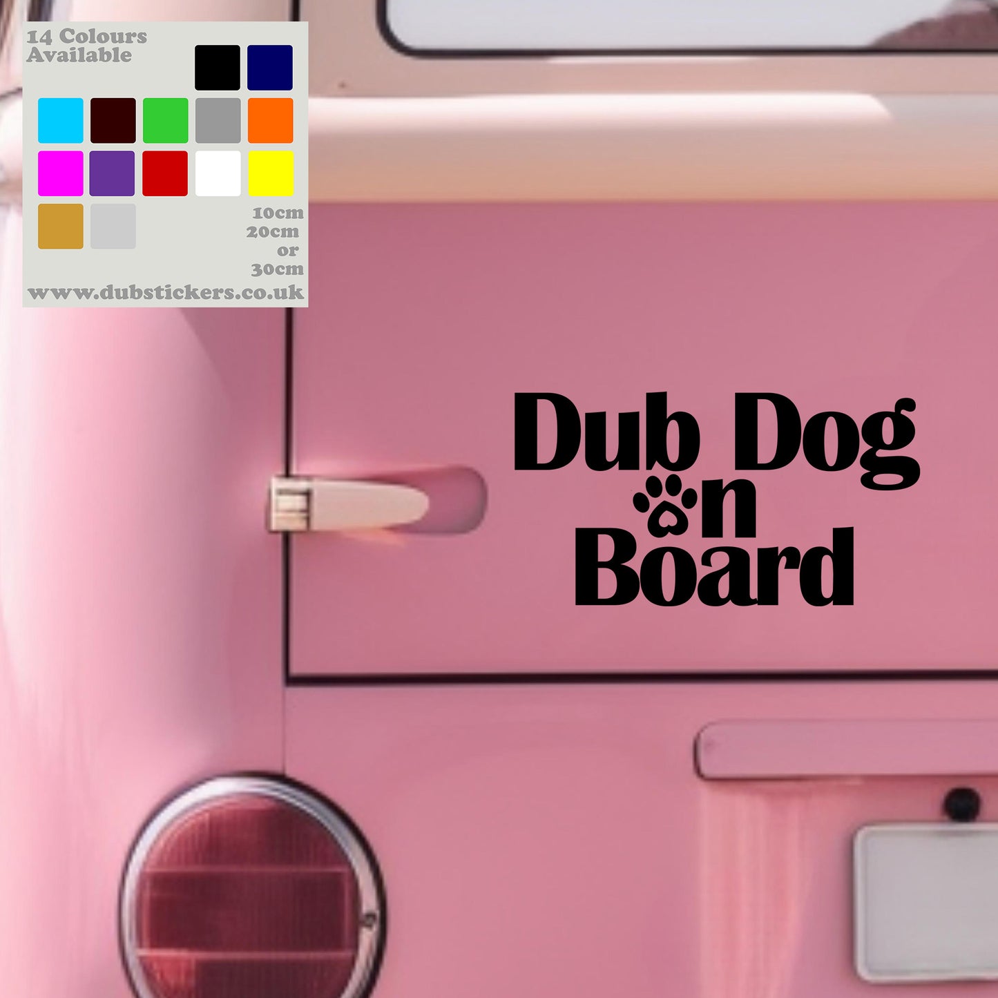 Dub Dog On Board Decal