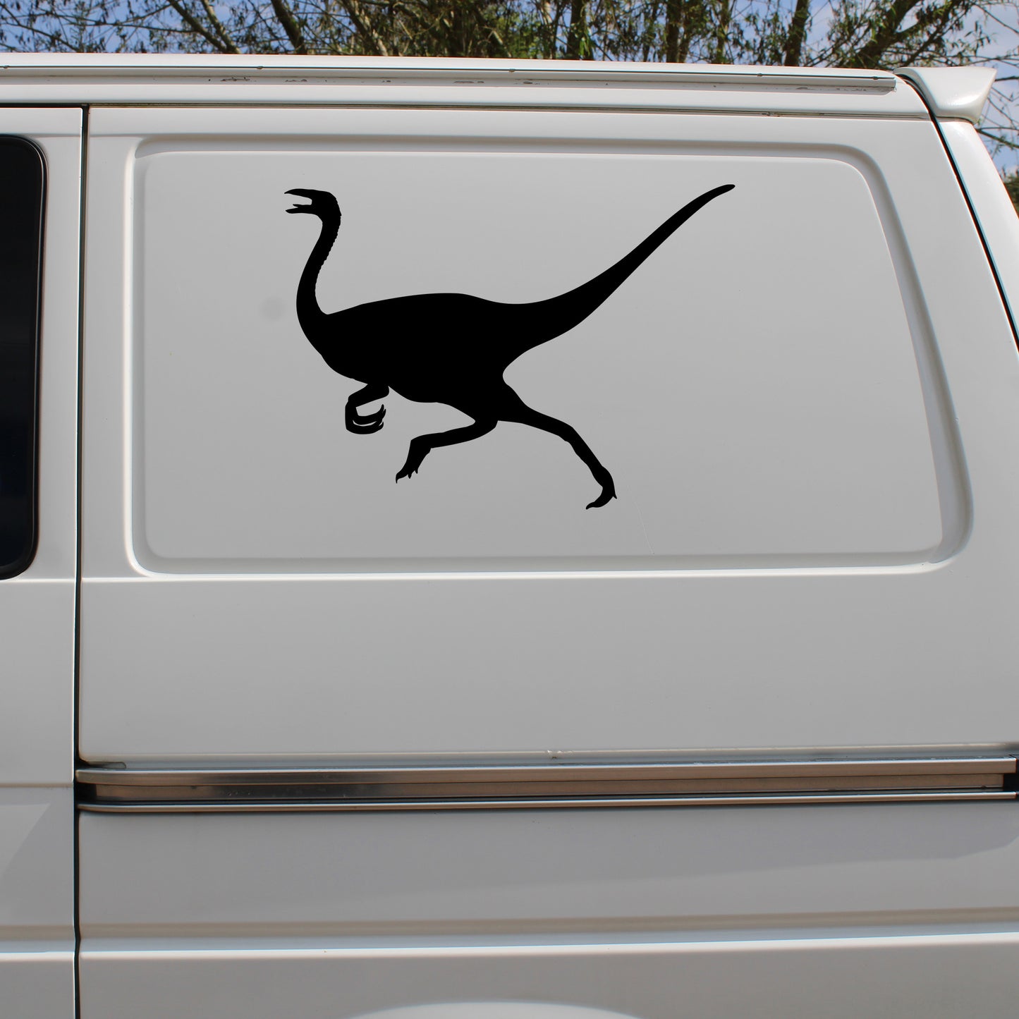Gallimimus Dinosaur Silhouette Decal Vinyl Waterpoof Sticker Campervan Laptop Window