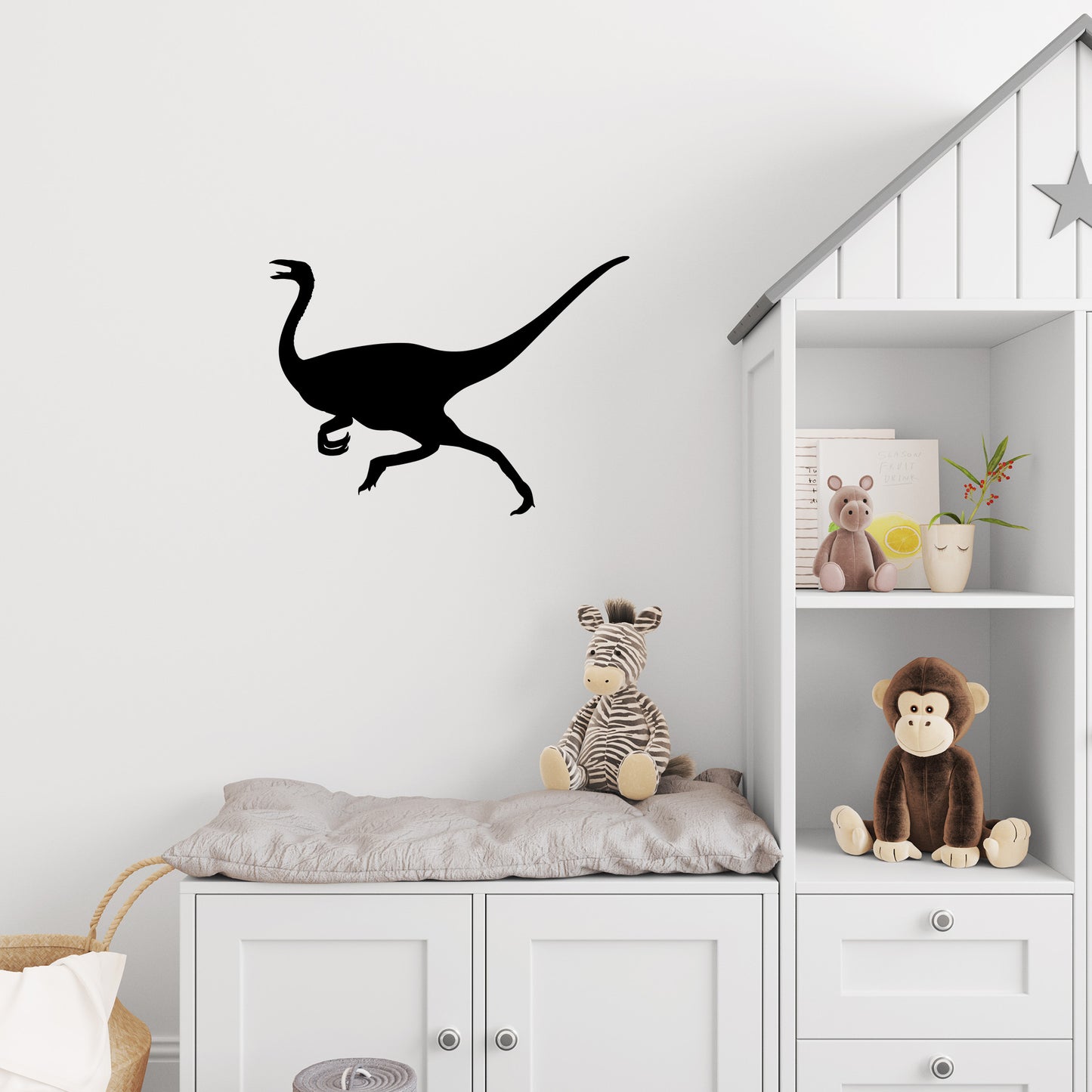 Gallimimus Dinosaur Silhouette Decal Vinyl Waterpoof Sticker Campervan Laptop Window