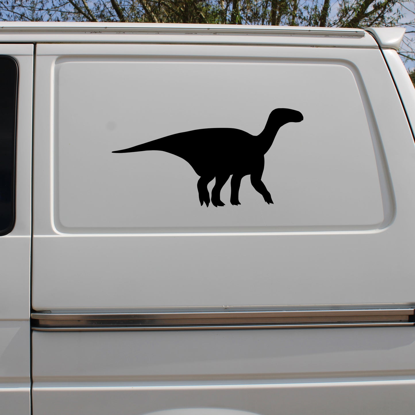 Iguanodon Dinosaur Silhouette Decal Vinyl Waterpoof Sticker Campervan Laptop Window
