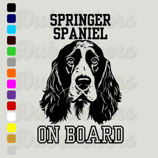 English Springer Spaniel On Board Decal