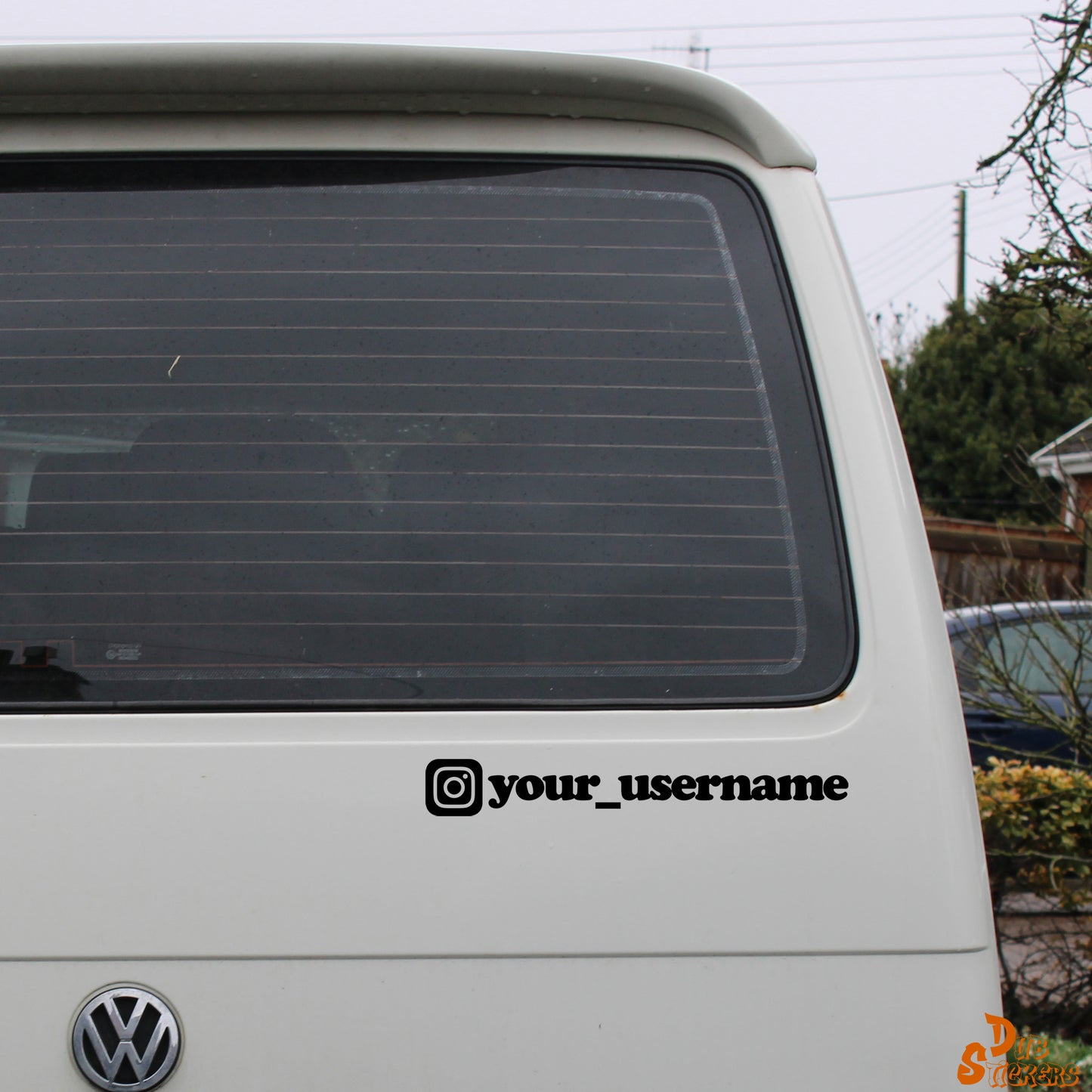 Instagram Handle Username Decal Vinyl Waterpoof Sticker Campervan Laptop Window