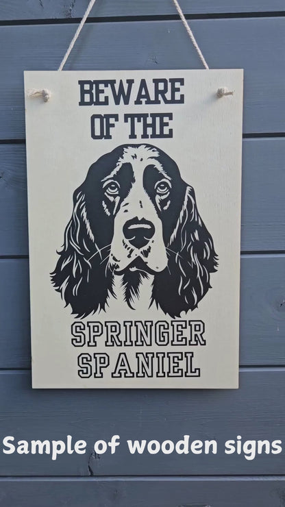 Beware Of Labrador Wooden Sign