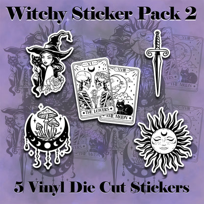 Witchy Vinyl Die Cut Sticker Pack 2