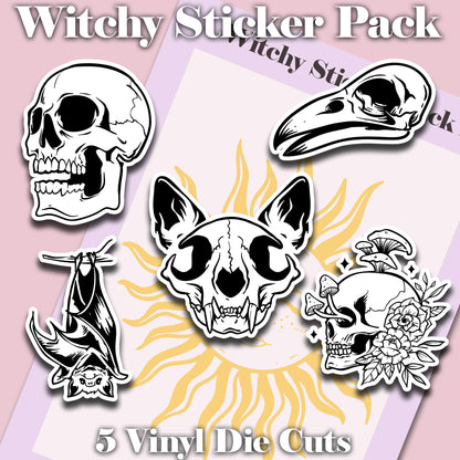Witchy Vinyl Die Cut Sticker Pack 3