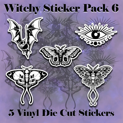 Witchy Vinyl Die Cut Sticker Pack 6