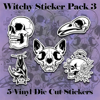 Witchy Vinyl Die Cut Sticker Pack 3