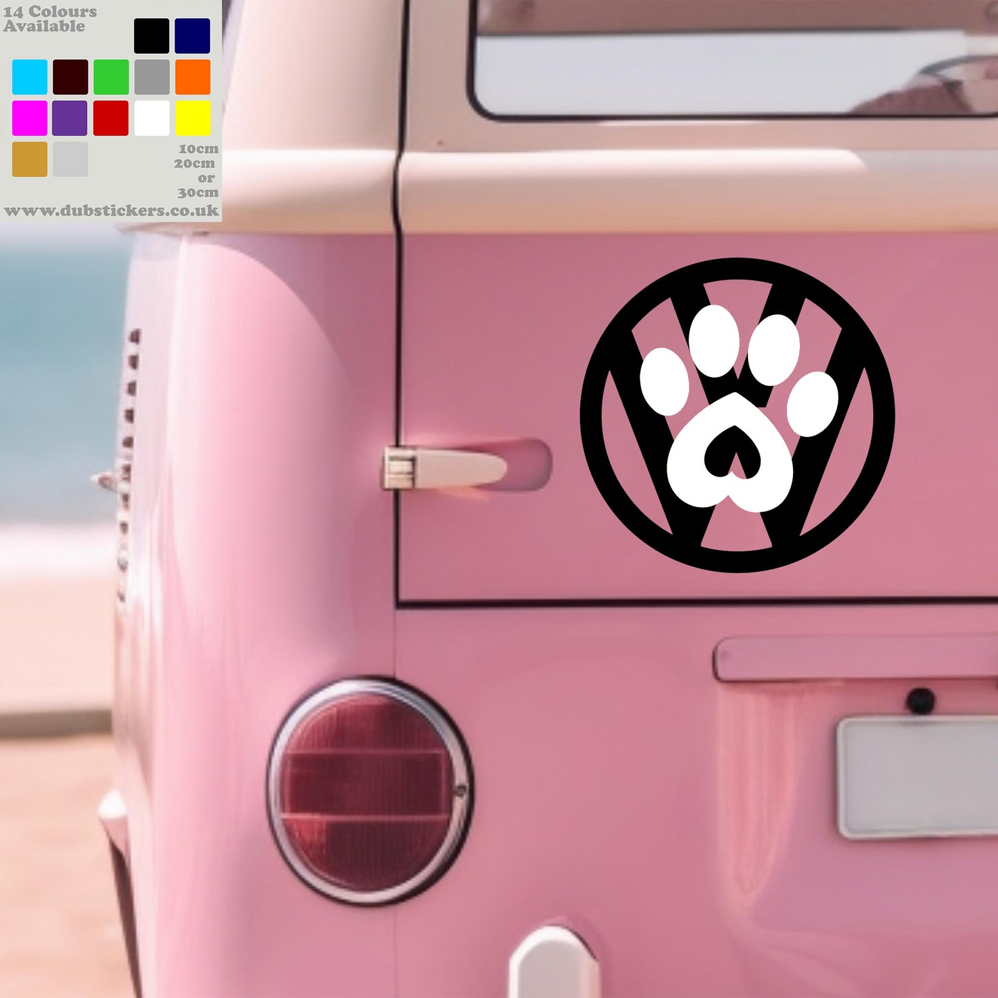 Dub Pawprint Decal