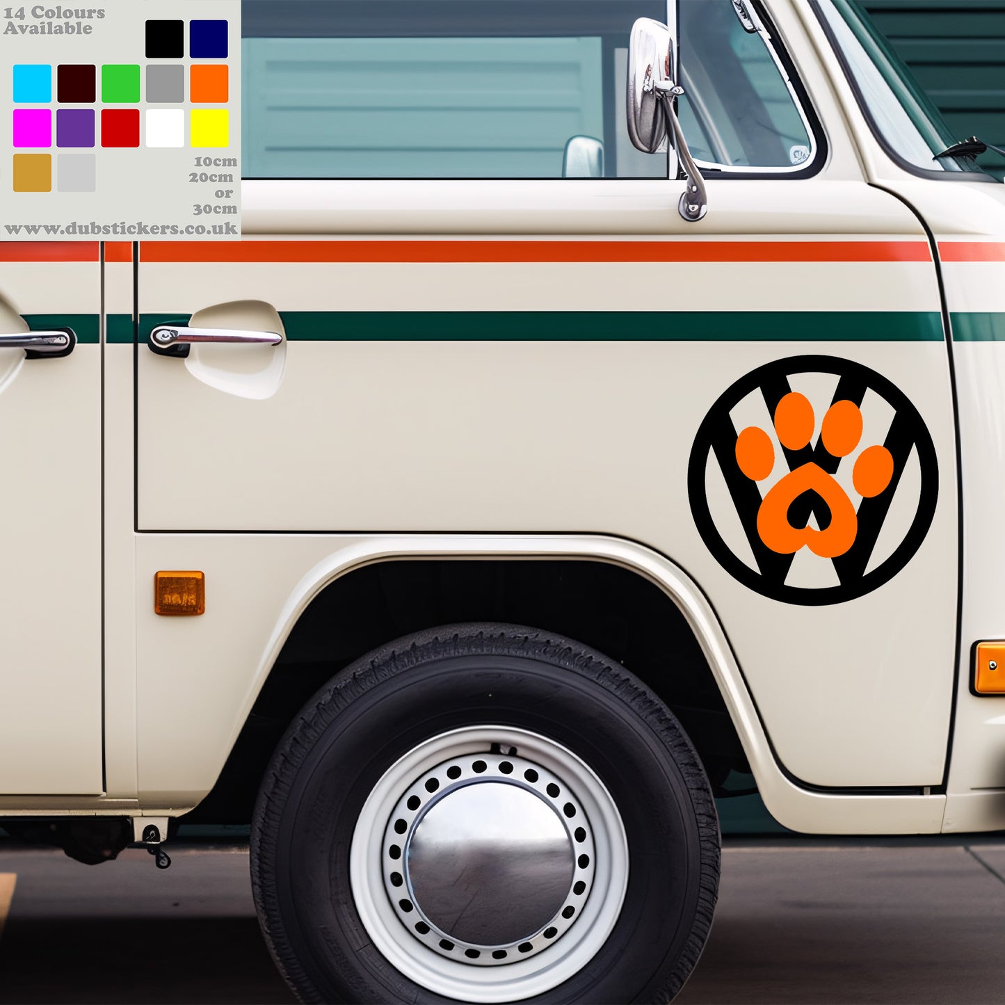 Dub Pawprint Decal