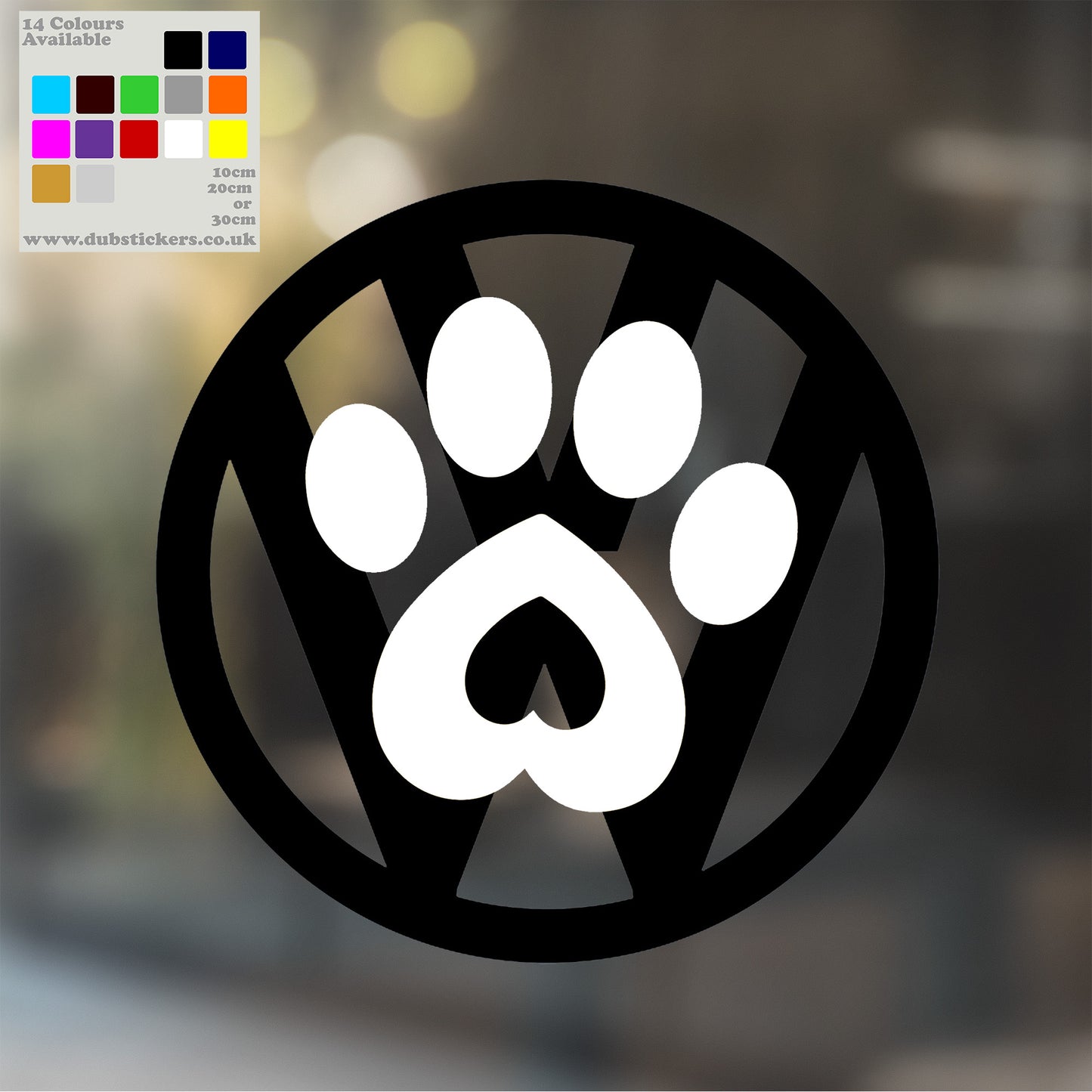 Dub Pawprint Decal