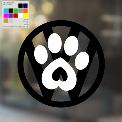 Dub Pawprint Decal